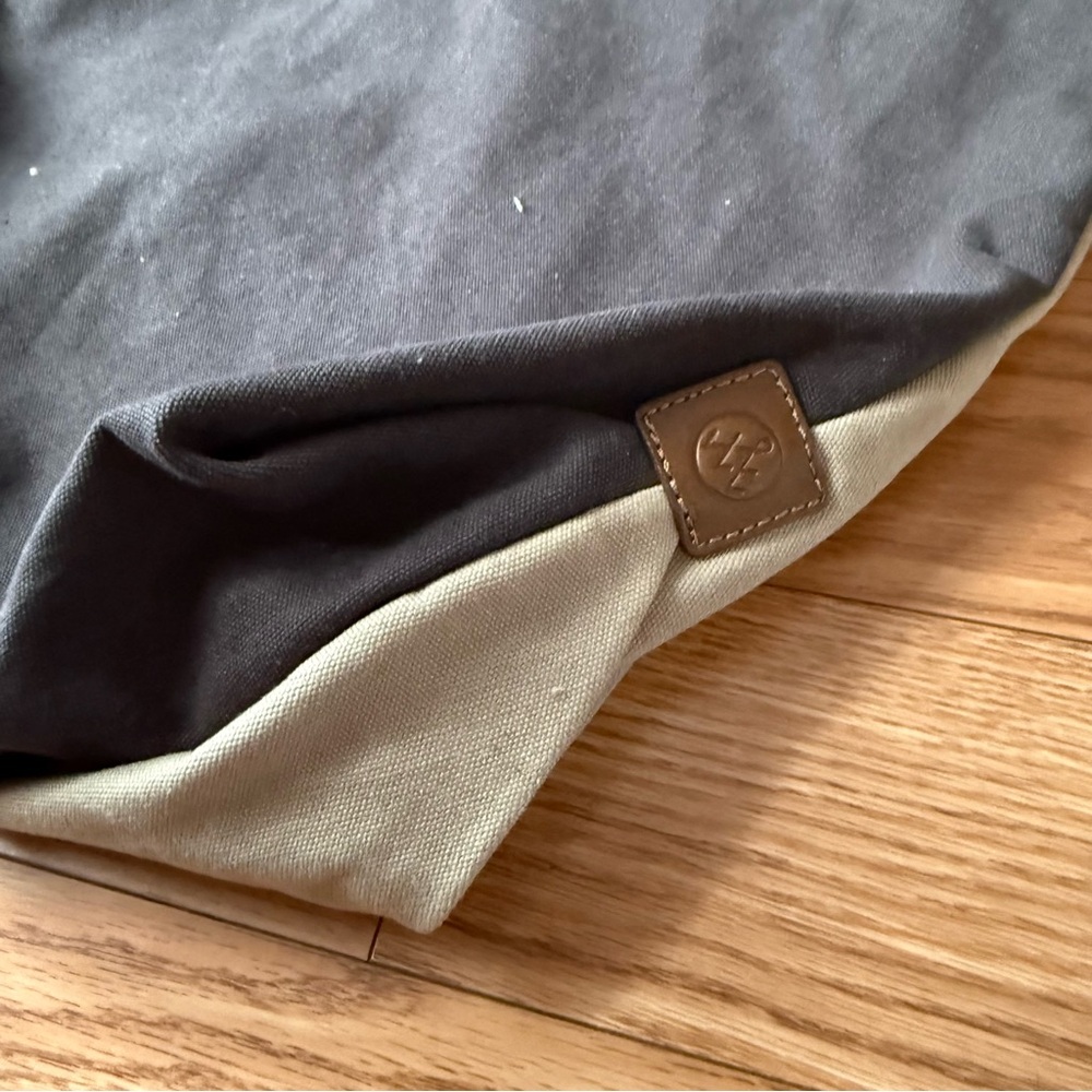 Alternative Apparel Cotton Shopper Tote Bag Canvas Duck Leather Tabs - Picture 7 of 13